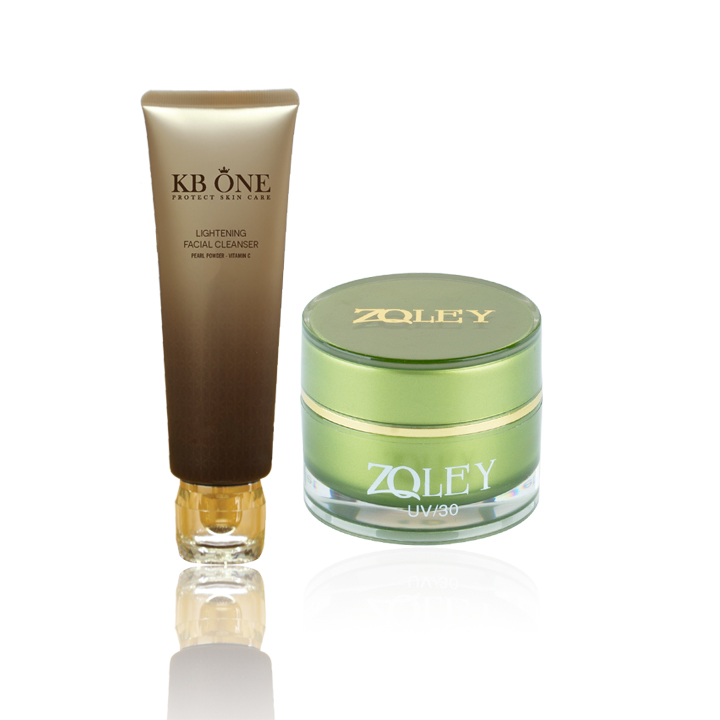 Combo Kem giảm mụn trắng da Zoley & Sữa rửa mặt sáng da Kbone