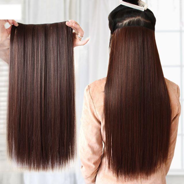 Tóc giả kẹp tóc kẹp thẳng dải