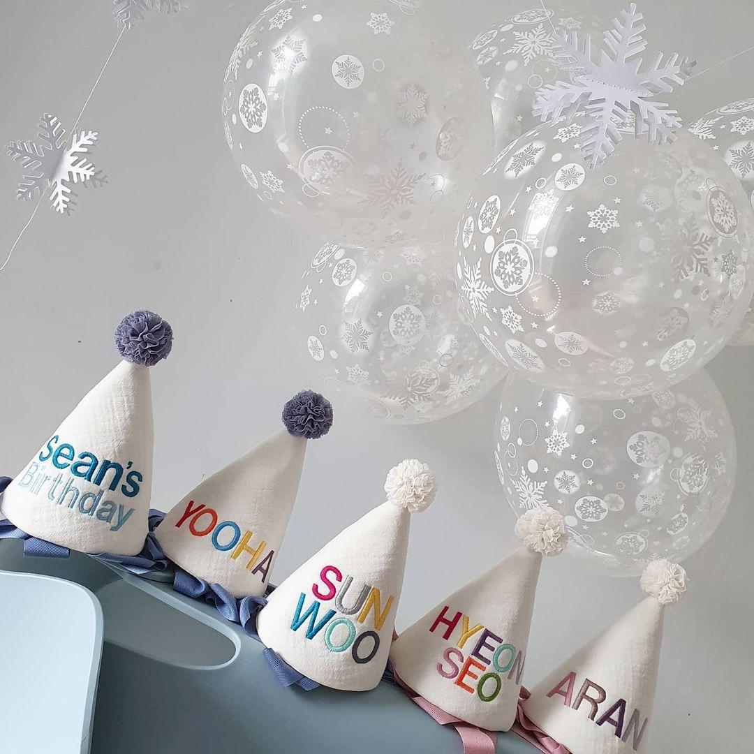 Bé Nón Sinh Nhật Bé Trai Bé Gái Hoàng Tử Công Chúa Chất Liệu Vải Mềm Mại Đảng Mũ Stitchwork Trang Phục Mũ Đợi Đầu Đa Năng Nhiều Màu Sắc Đạo Cụ Trang Trí