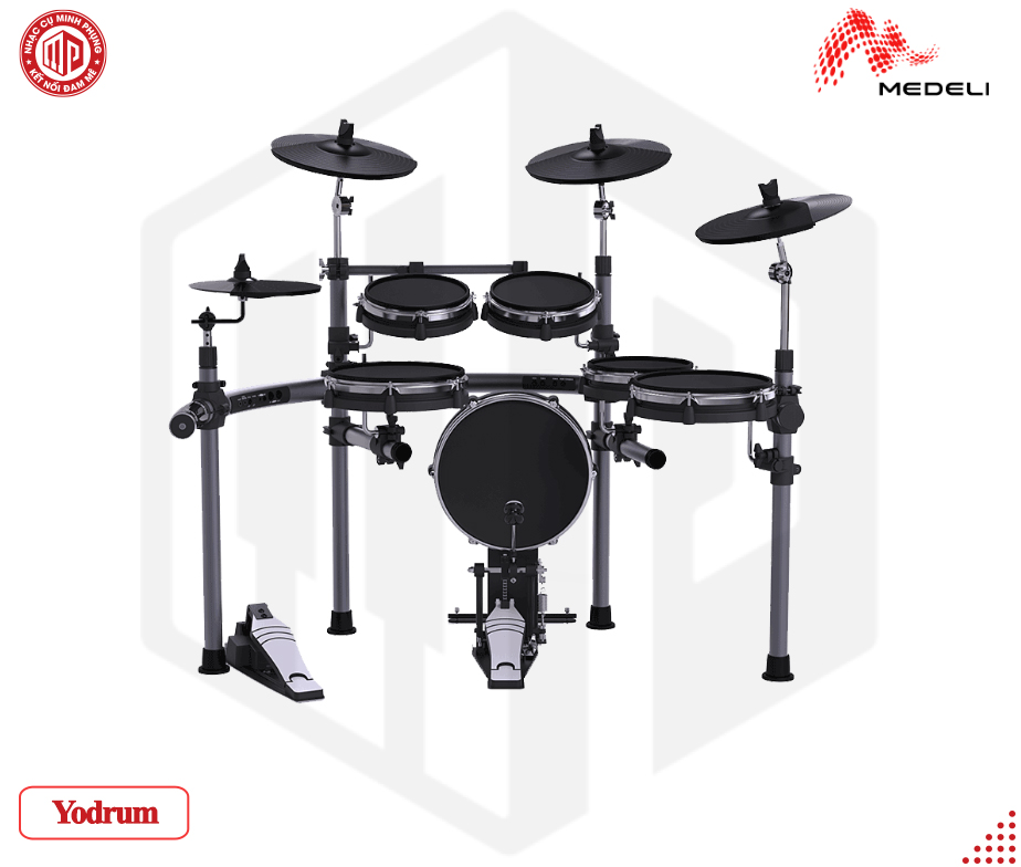 Bộ trống điện tử cao cấp/ Professional Digital Drum Set/ Electronic Drum Kits - Medeli Yodrum - Hàng chính hãng