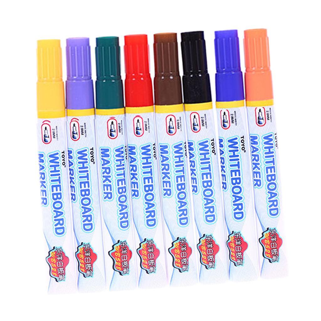 8x Whiteboard Marker Kids  Markers Pen for Paper Glass Ceramic Painting