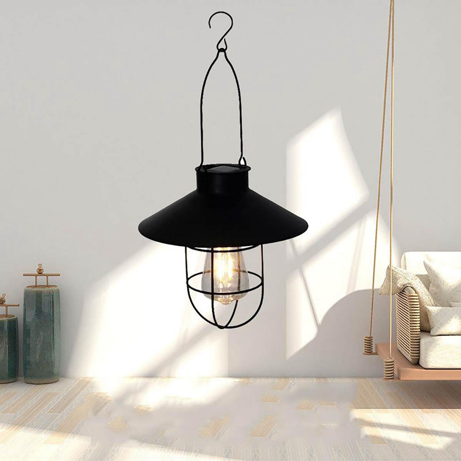 Solar Lamp Outdoor Garden Lights Black