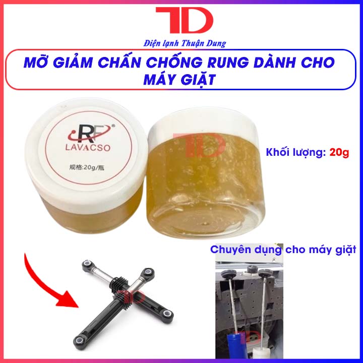 Dầu giảm chấn chống rung chuyên dùng cho quang treo thụt máy giặt, khối lượng 20g, mỡ giảm xóc trấn máy giặt, Điện Lạnh Thuận Dung