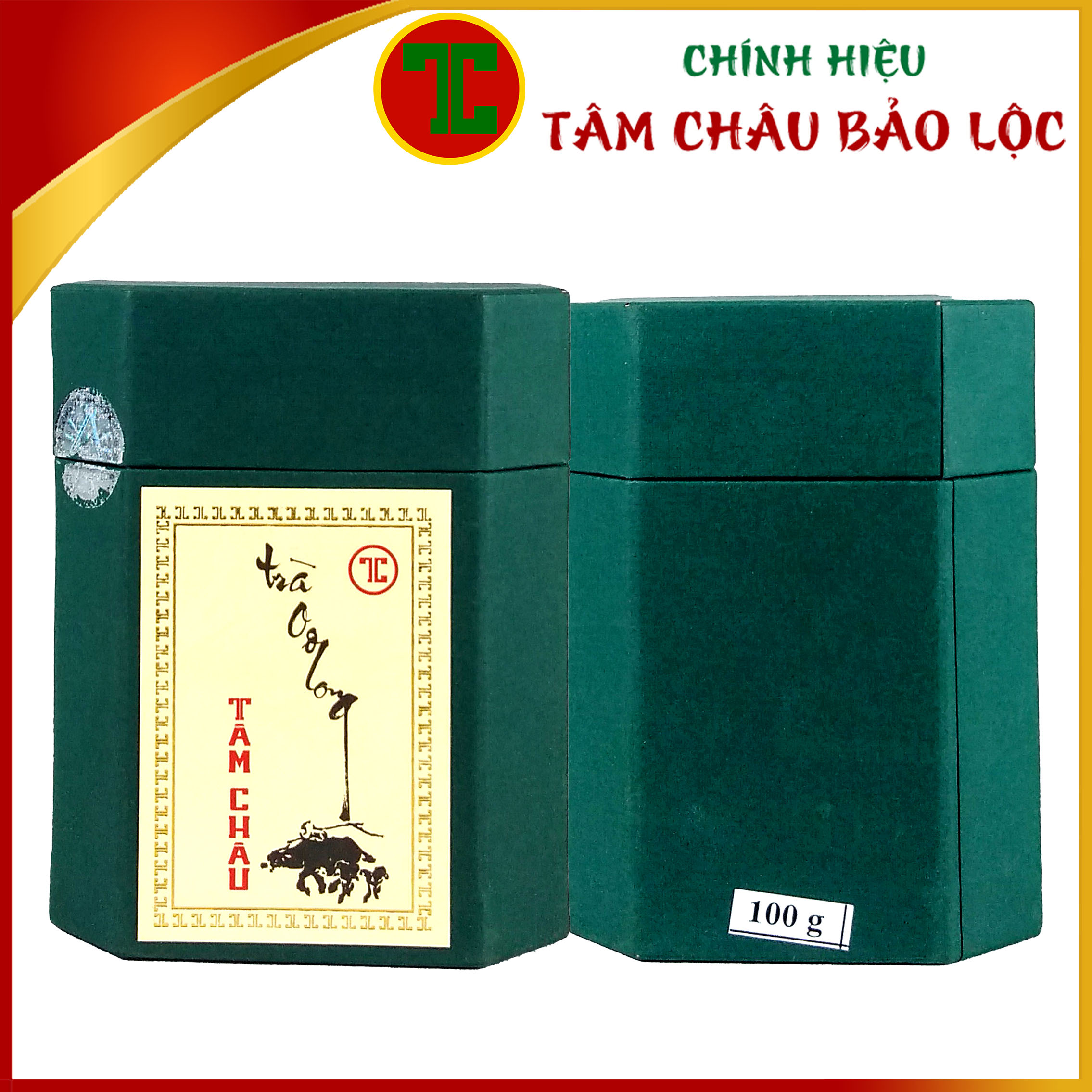 [TÂM CHÂU] Hộp Trà Oolong Thuần Xanh 100Gr/300Gr Cao Cấp