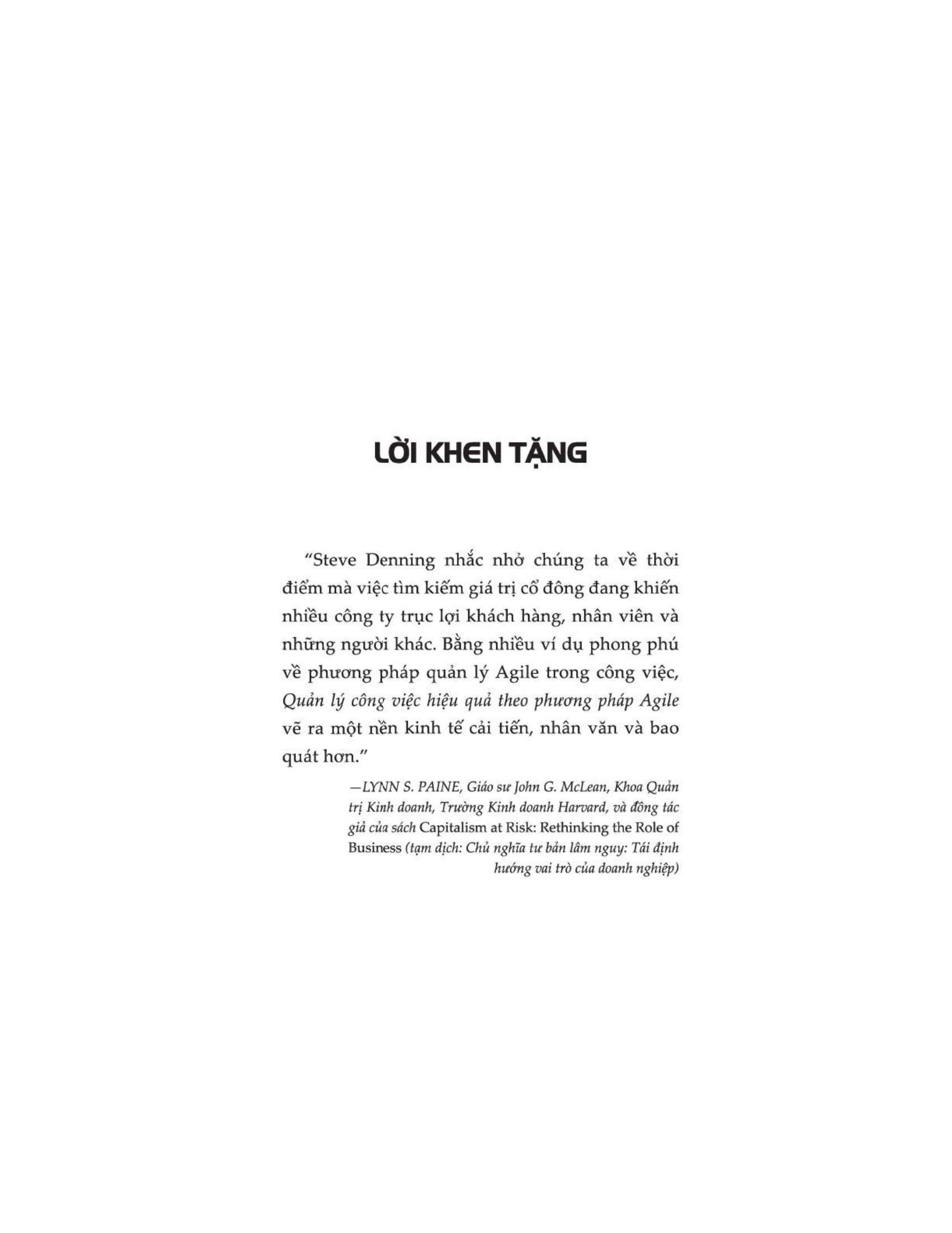 Agile - Phương Pháp Quản Lý Công Việc Hiệu Quả - Stephen Denning - Lê Hồng Phương Hạ dịch - (bìa mềm)