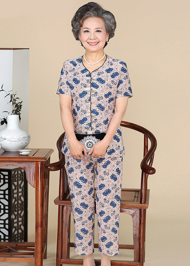 Bộ Đồ Mặc Nhà Cho Người Già - BG04  (Size