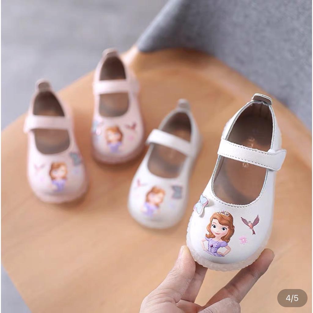 Giày bệt búp bê hình công chúa bé gáu đế cao su êm chân nhẹ bước, dễ thương cute