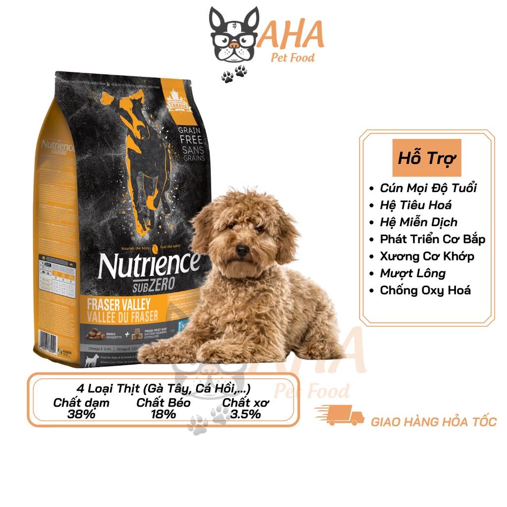 Thức Ăn Hạt Cho Chó Poodle Nutrience Subzero Da Lông Bóng Mượt Bao 5kg - 6 Loại Thịt Cá, Rau Củ, Trái Cây