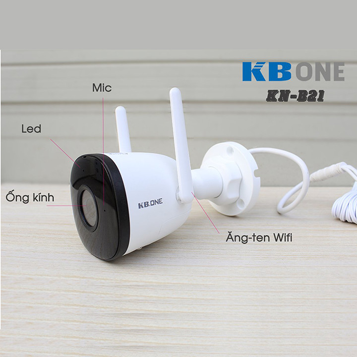 Camera IP Wifi KBONE KN-B21 2.0MP Full HD 1080P - Hàng Chính Hãng