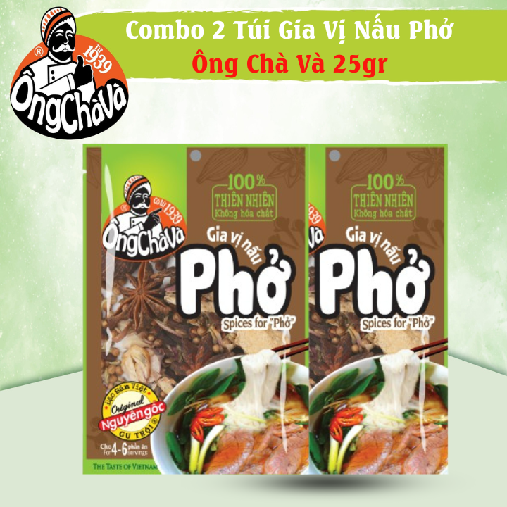 Combo 2 Túi Gia Vị Phở Ông Chà Và - Kèm túi lọc