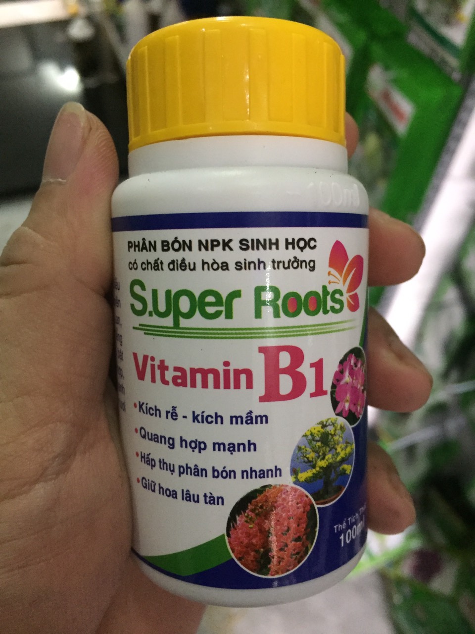 PHÂN BÓN NPK SINH HỌC SUPER ROOTS VITAMIN B1 Chai 100ml