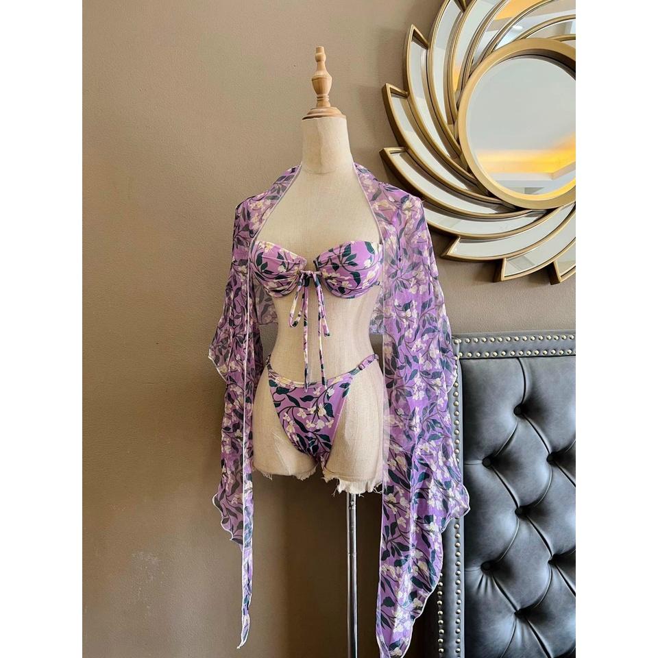 BIKINI 2 MẢNH KÈM KHĂN CHOÀNG CAO CẤP