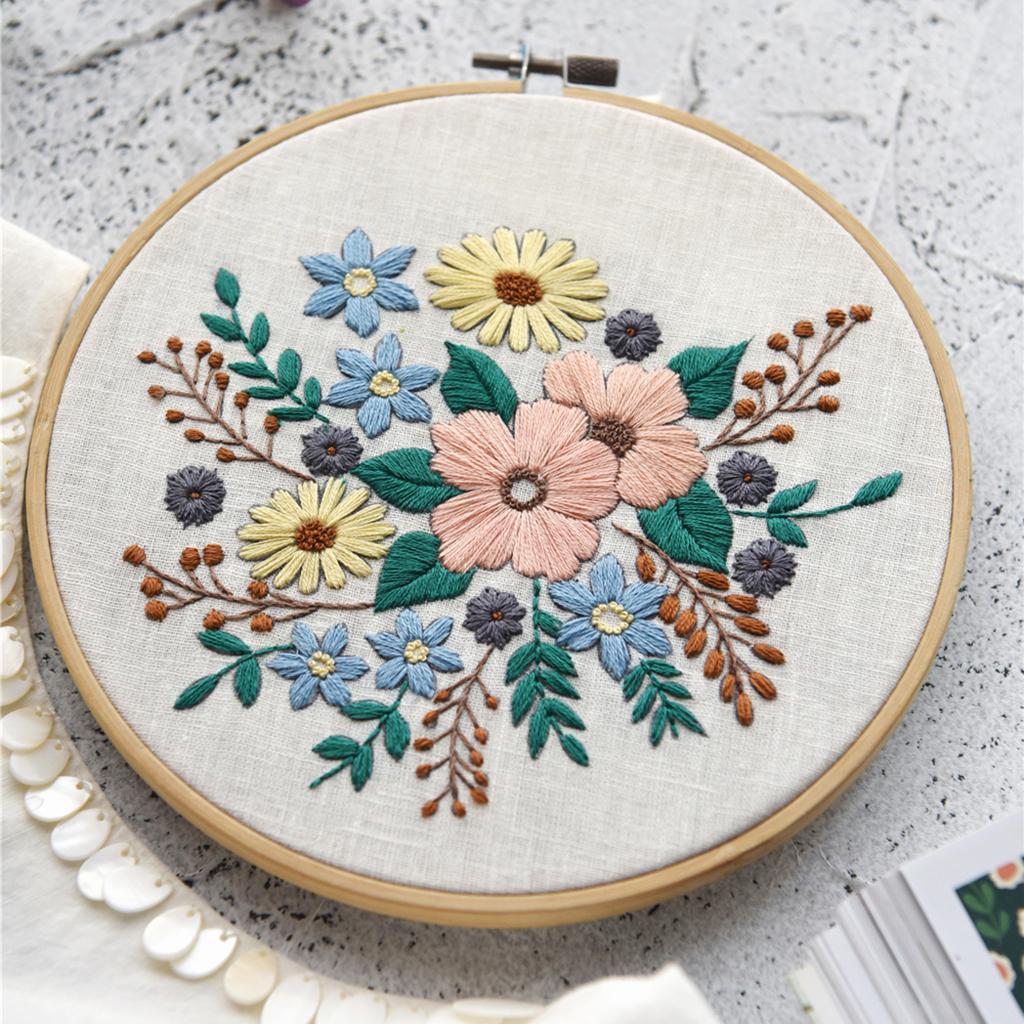 Handmade Cross Stitch Kit DIY Embroidery Sewing Tools Starter for Adult Beginner