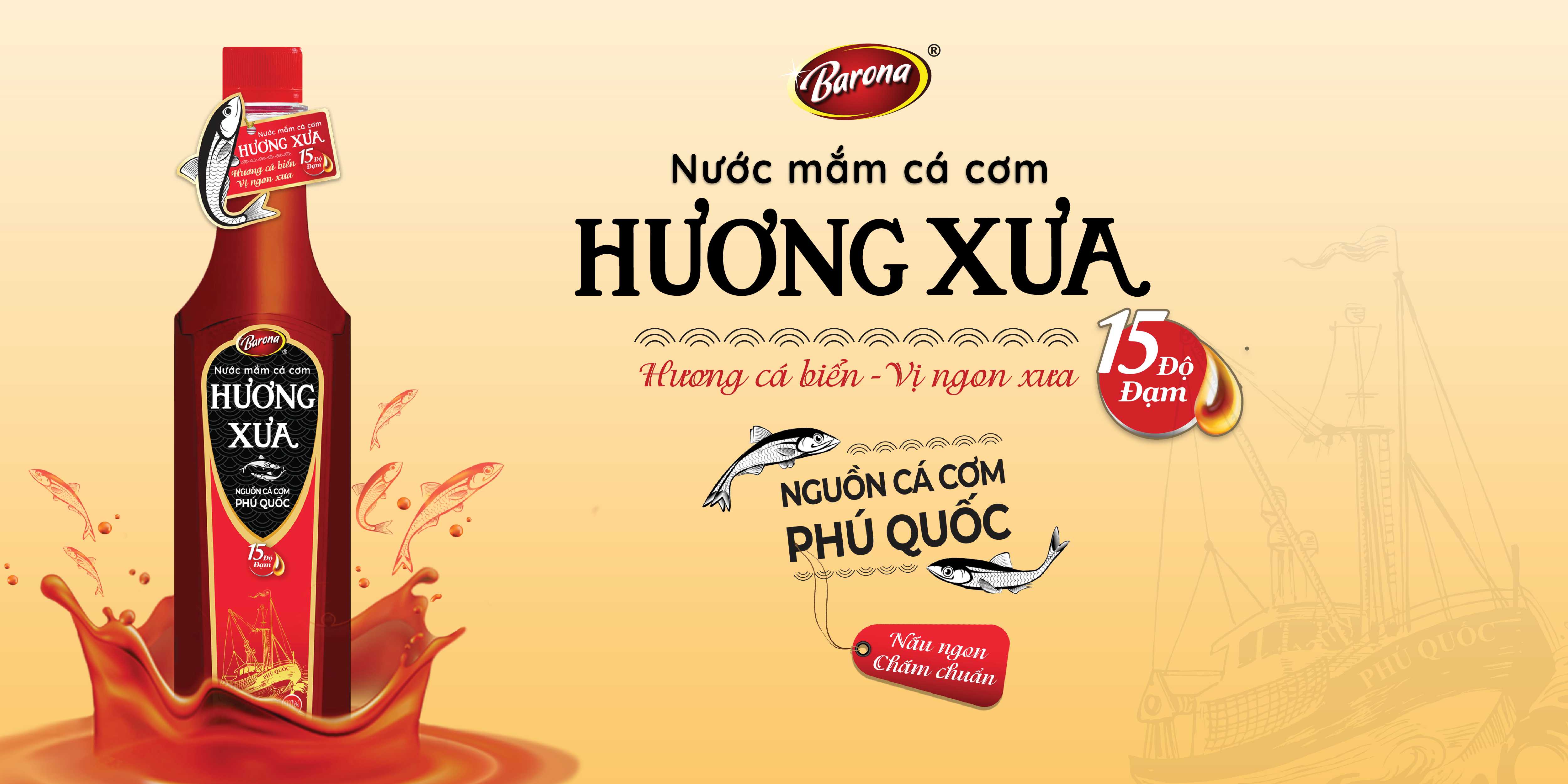 Nước Mắm chiết xuất từ Cá Cơm Phú Quốc HƯƠNG XƯA 750ml