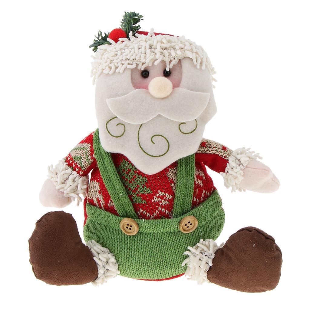 Christmas Sitting Plush Doll Gift Toy Christmas Ornament Home Decor