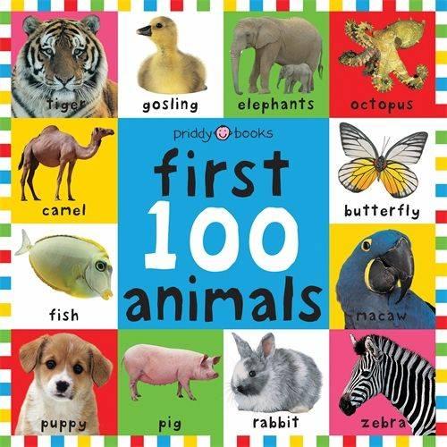 Sách - First 100 Animals by Roger Priddy (UK edition, hardcover)