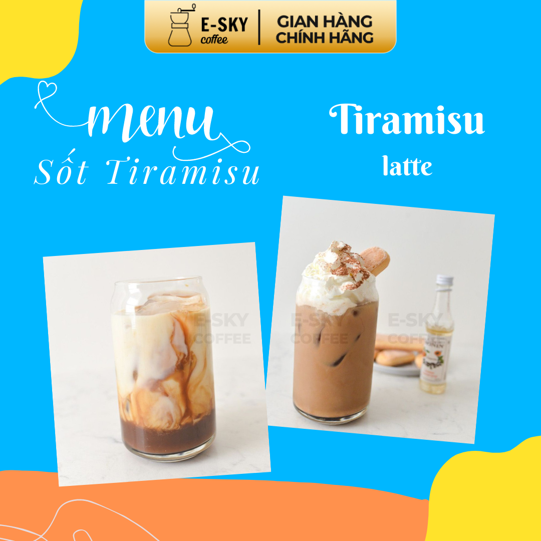 Sốt Tiramisu Pomona Tiramisu Sauce Nguyên Liệu Pha Chế Cà Phê Trà Sữa Hàn Quốc Chai 1.9kg