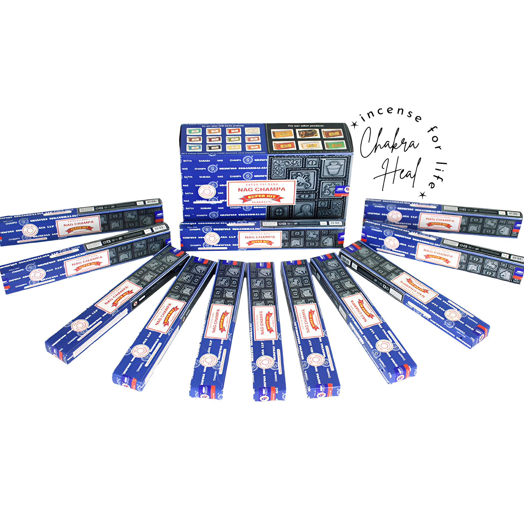 Nag Champa mix Super Hit - Satya Incense - Nhang Thơm Ấn Độ - Hương thơm Thanh lọc và thư giãn l Chakra Heal Incense