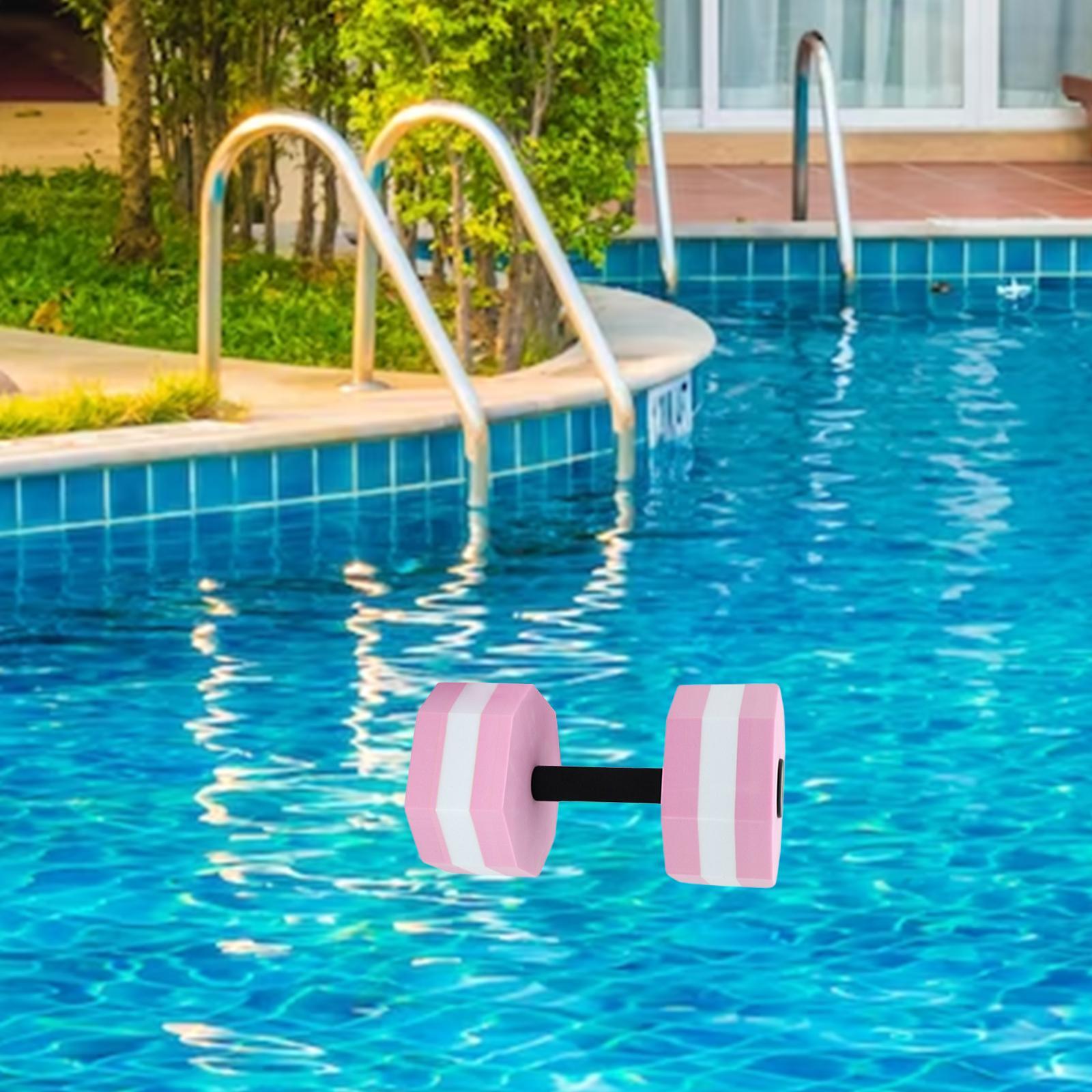 Aquatic Dumbbell Bar Water Dumbbell Swimming Barbell Hand Bar Resistance Lightweight Aquatic Barbell Float for Water Sports