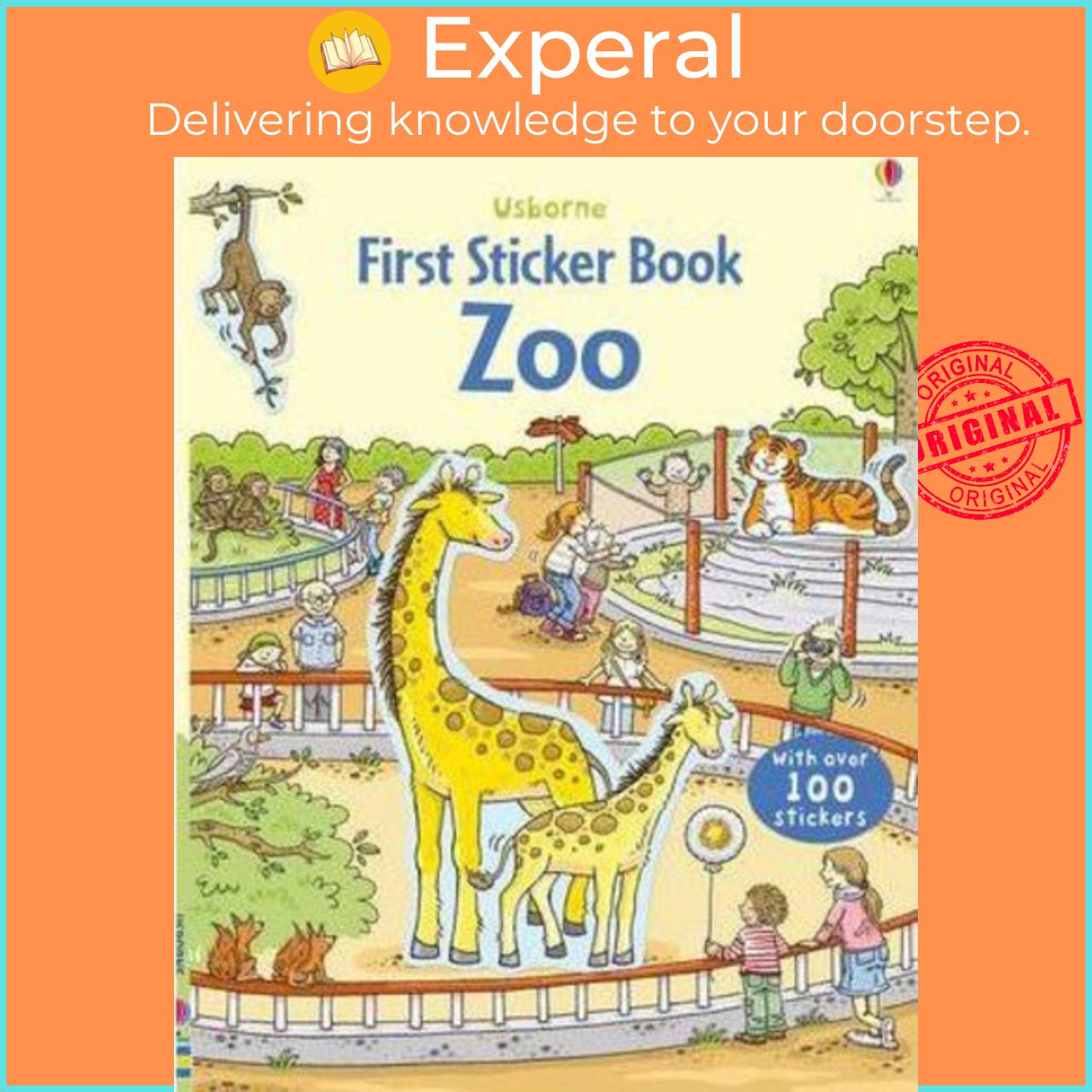 Sách - First Sticker Book Zoo by Cecilia Johansson