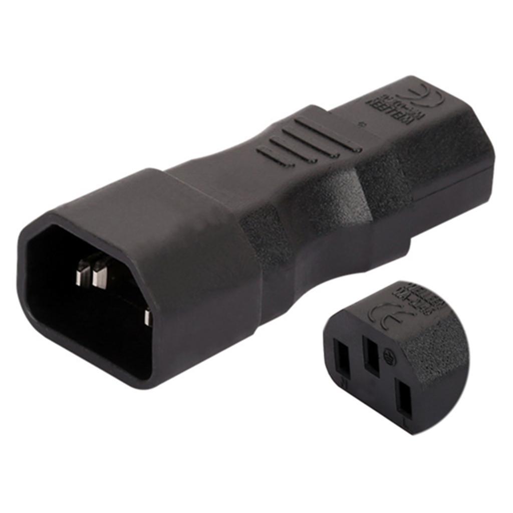 IEC 320 C14 Male to C13 Plug Female Power Plug Converter Power Adapter