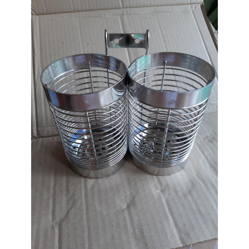 Ống đựng đũa muỗng tròn - ống đũa đôi inox 304 cao cấp inox 304 .