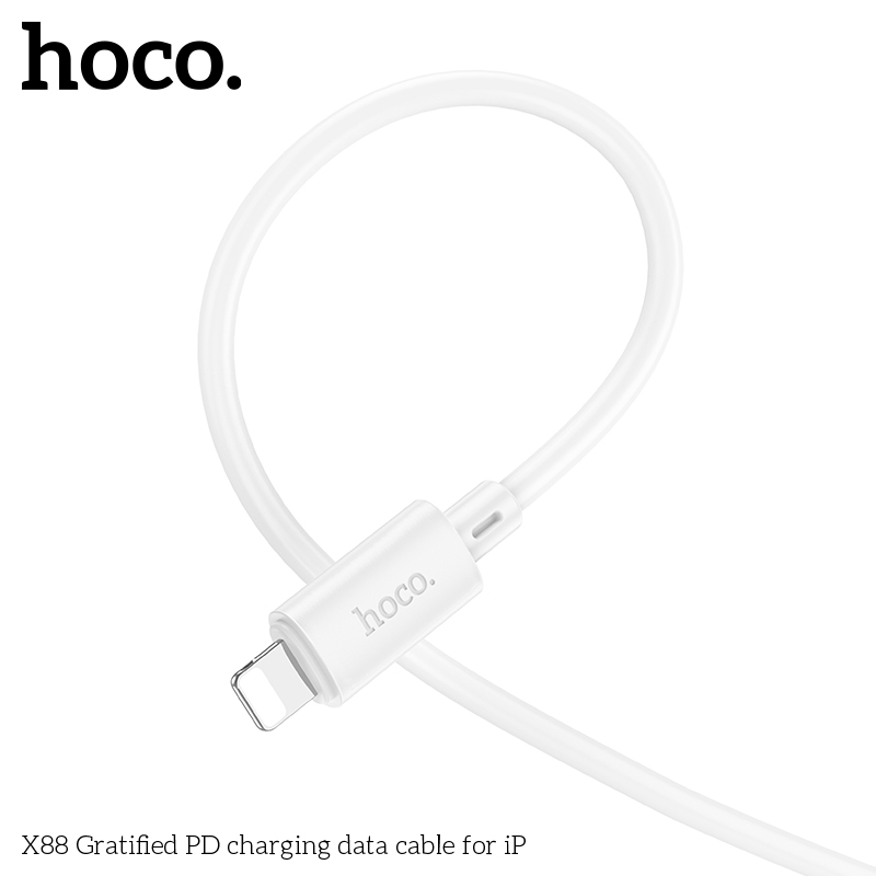 Dây cáp sạc dành Iphone, Ipad USB to IP Hoco X89 sạc nhanh 2.4A, dây sạc bọc dù siêu bền, hàng chính hãng Hoco Mall Official