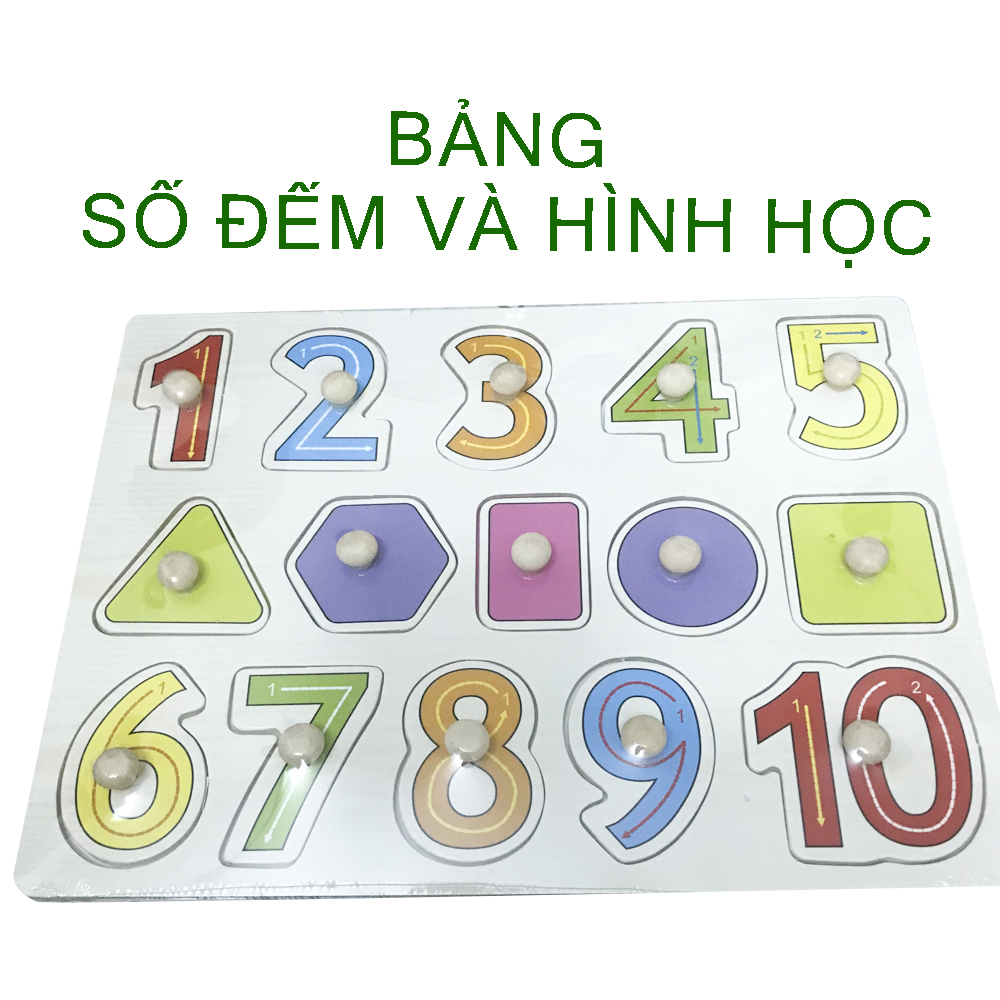 Đồ chơi bộ bảng ghép hình chữ, số đếm, con vật, hình khối, giao thông phát triển kỹ năng The Joy