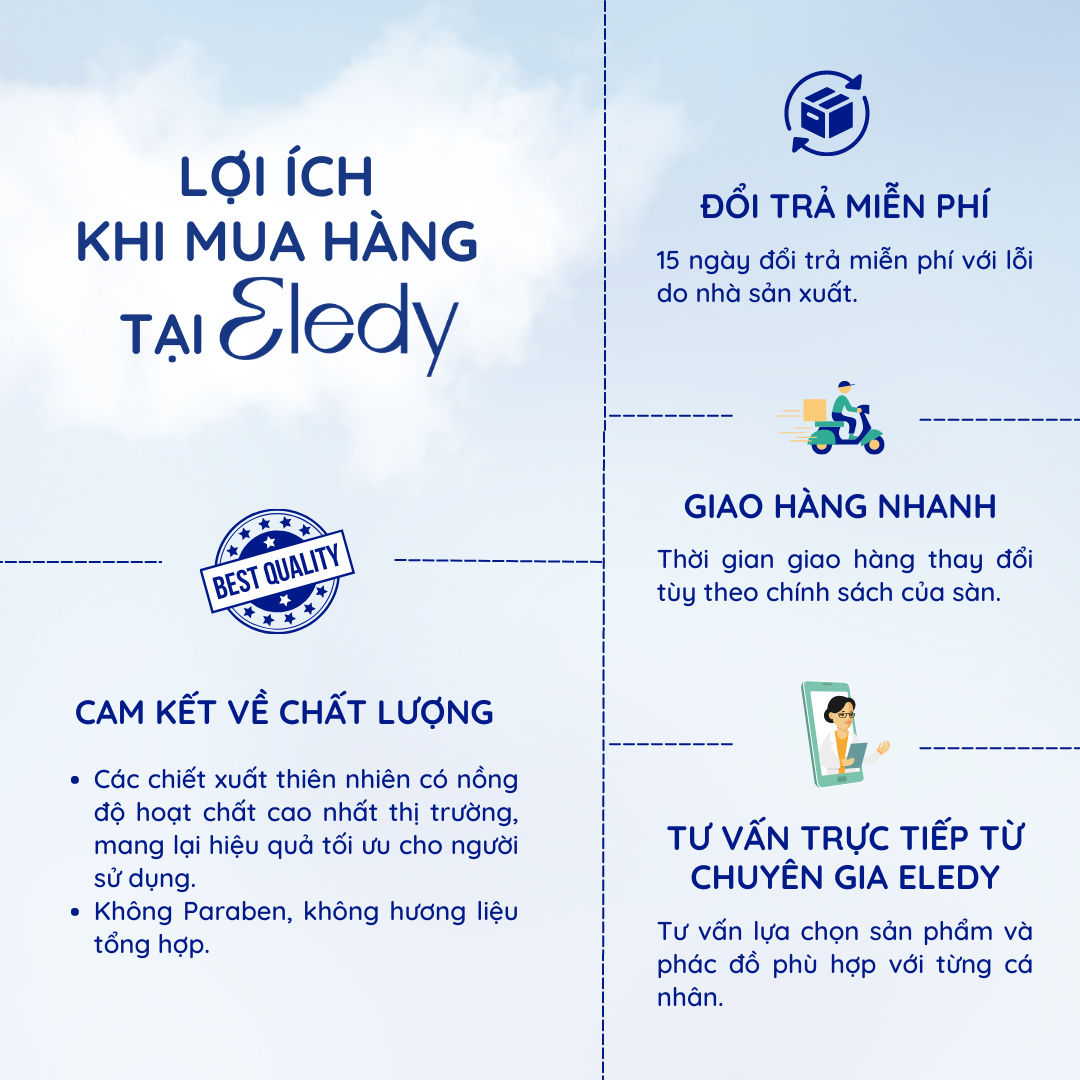 Kem dưỡng ẩm Thảnh Thơi ELEDY - dưỡng ẩm sáng da, ngăn ngừa mụn dành cho da khô và da thường 15g