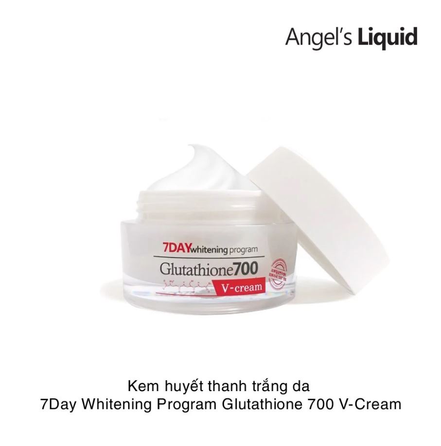 Kem Dưỡng Trắng Da, Mờ Thâm Nám Chỉ Trong 7 Ngày Angel's Liquid 7 Day Glutathione 700 V-Cream