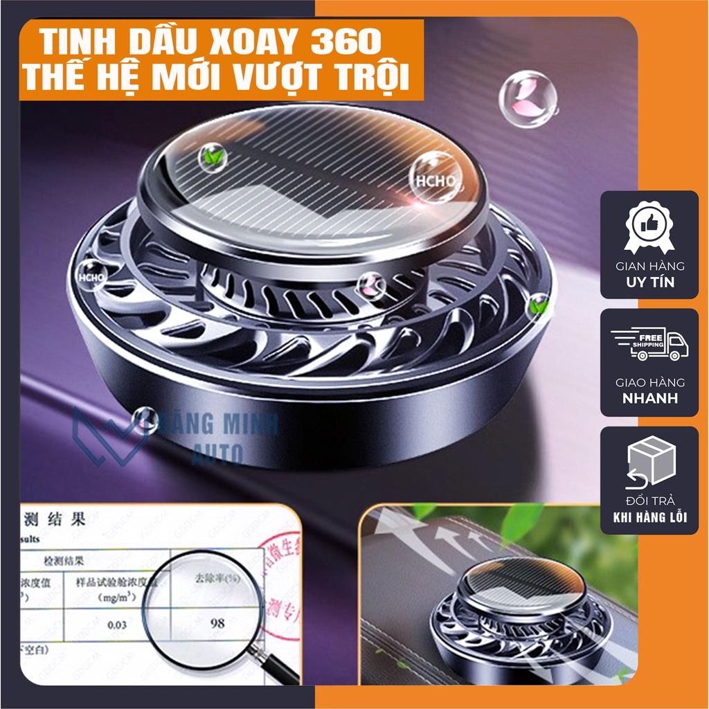 Sáp thơm khuếch tán tinh dầu xoay 360 độ sử dụng năng lượng mặt trời, nước hoa ô tô xe hơi cao cấp ST03