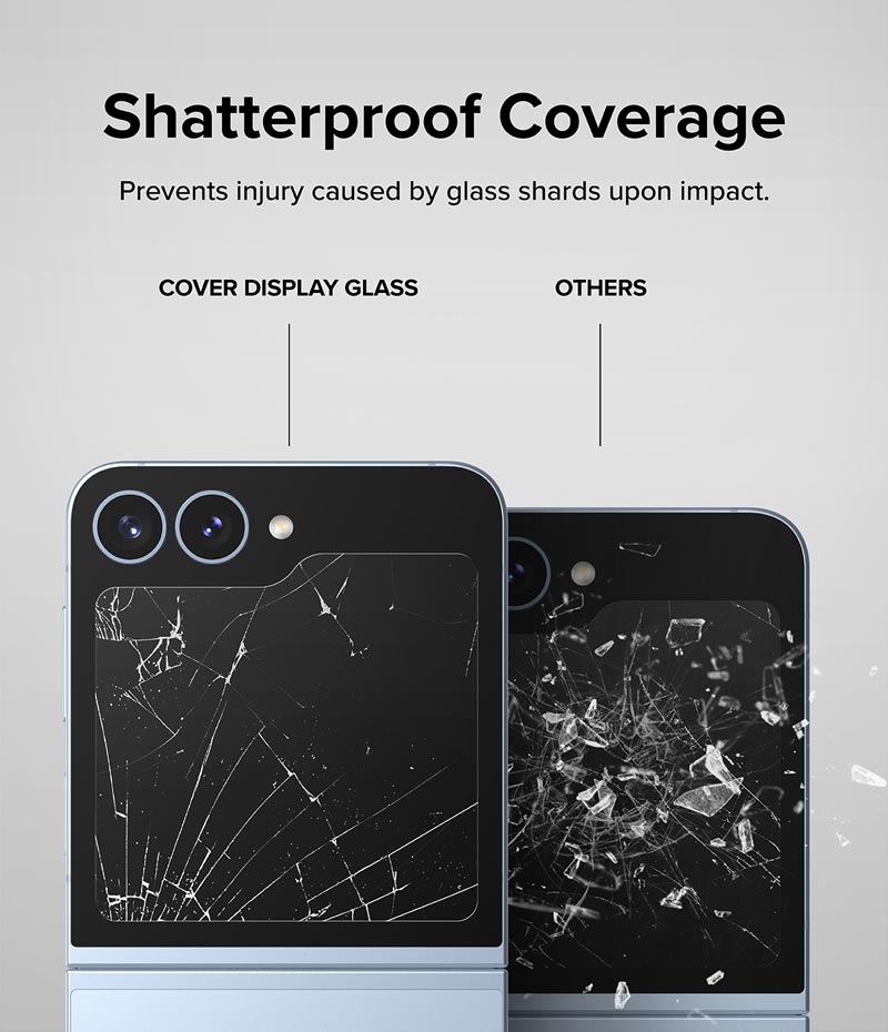 Bộ 2 Miếng Dán cường lực Ringke cho Samsung Galaxy Z Flip 6 RINGKE Cover Display Tempered Glass (Màn hình ngoài)_ Hàng chính hãng