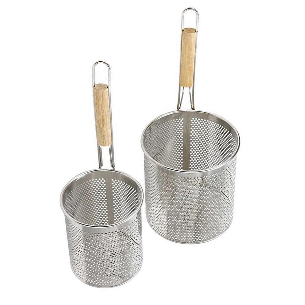 4 Pcs Food Pasta Colander Shifter with Handle Kitchen Cooking Tool 14cm