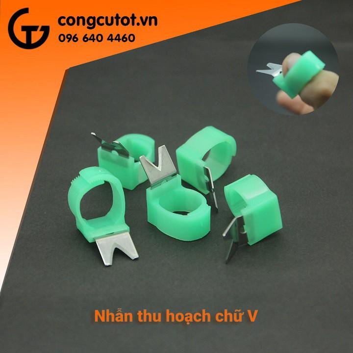 Nhẫn cắt thu hoạch chữ V