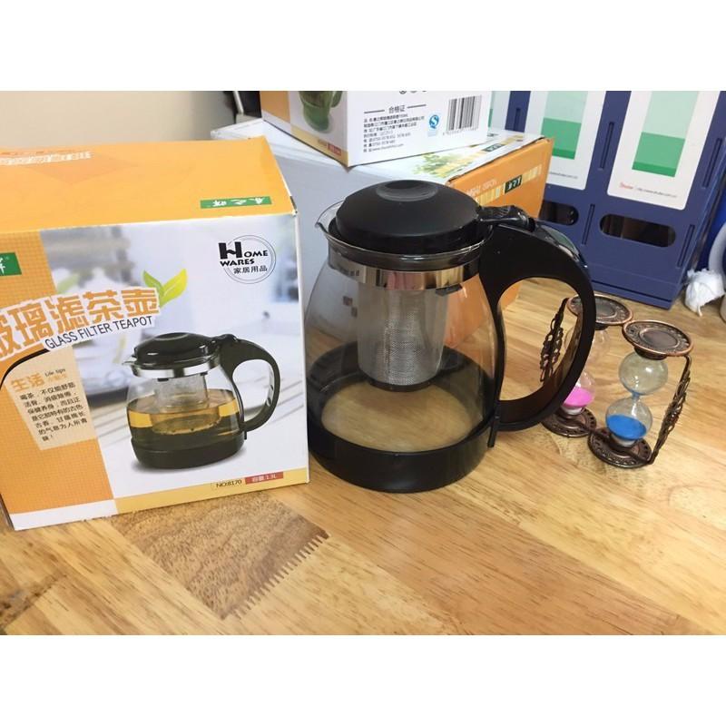 Bình lọc trà 1,3L I Bình trà có lưới lọc I Ấm pha trà cafe