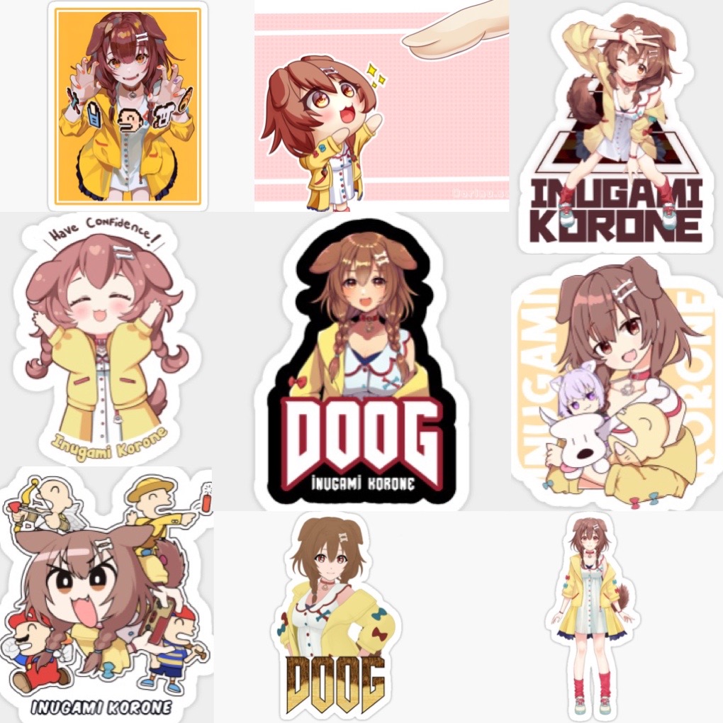 Ảnh Sticker Usada Pekora Hololive 30-60 cái ép lụa khác nhau/Hình dán Usada pekora Hololive