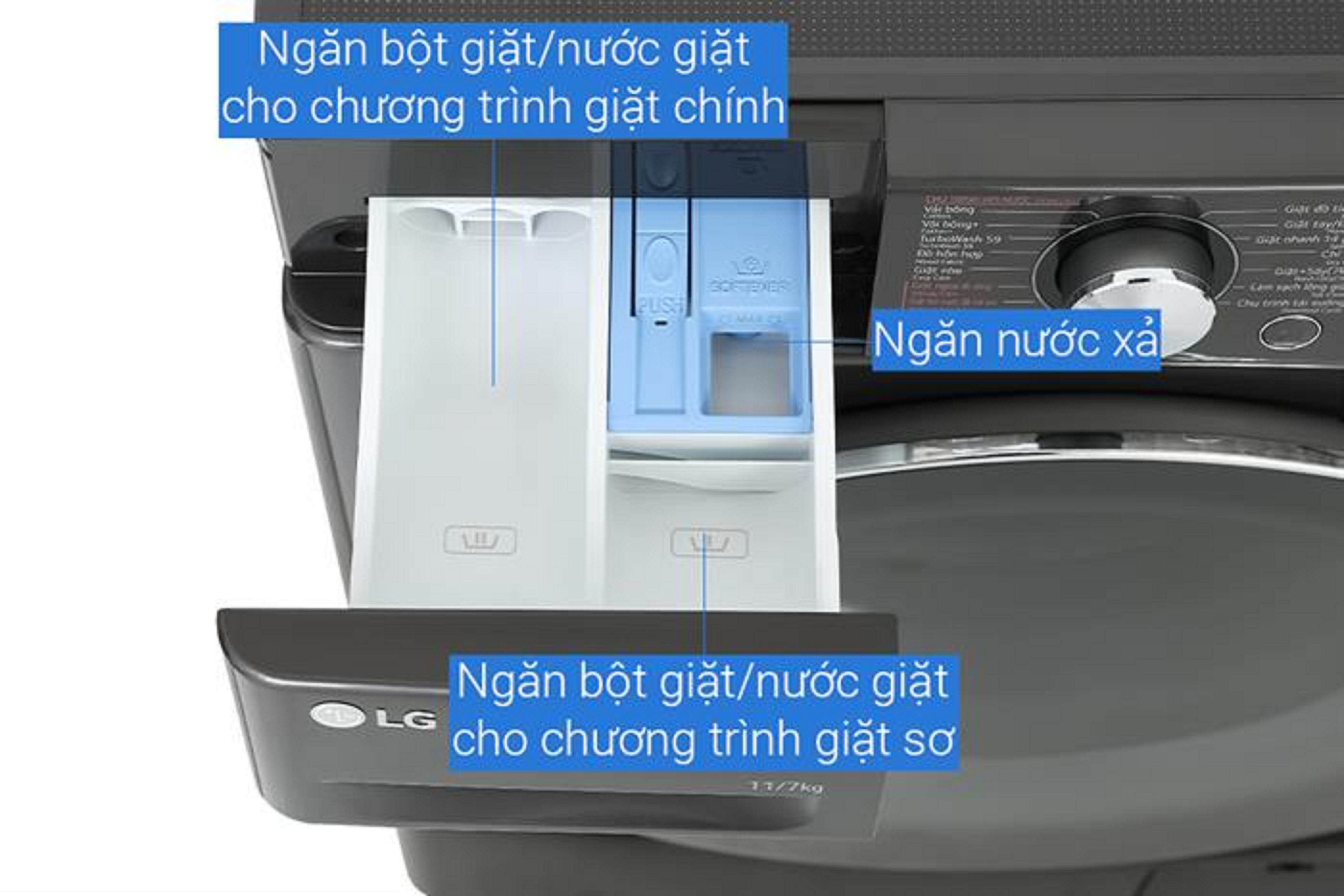 Máy giặt sấy LG Inverter giặt 11 kg - sấy 7 kg FV1411D4B - HÀNG CHÍNH HÃNG - CHỈ GIAO HCM