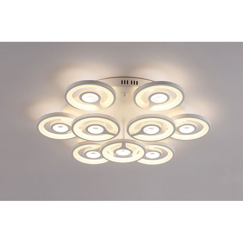 Đèn trần RENT 3 chế độ ánh sáng hiện đại - kèm bóng LED chuyên dụng và điều khiển từ xa