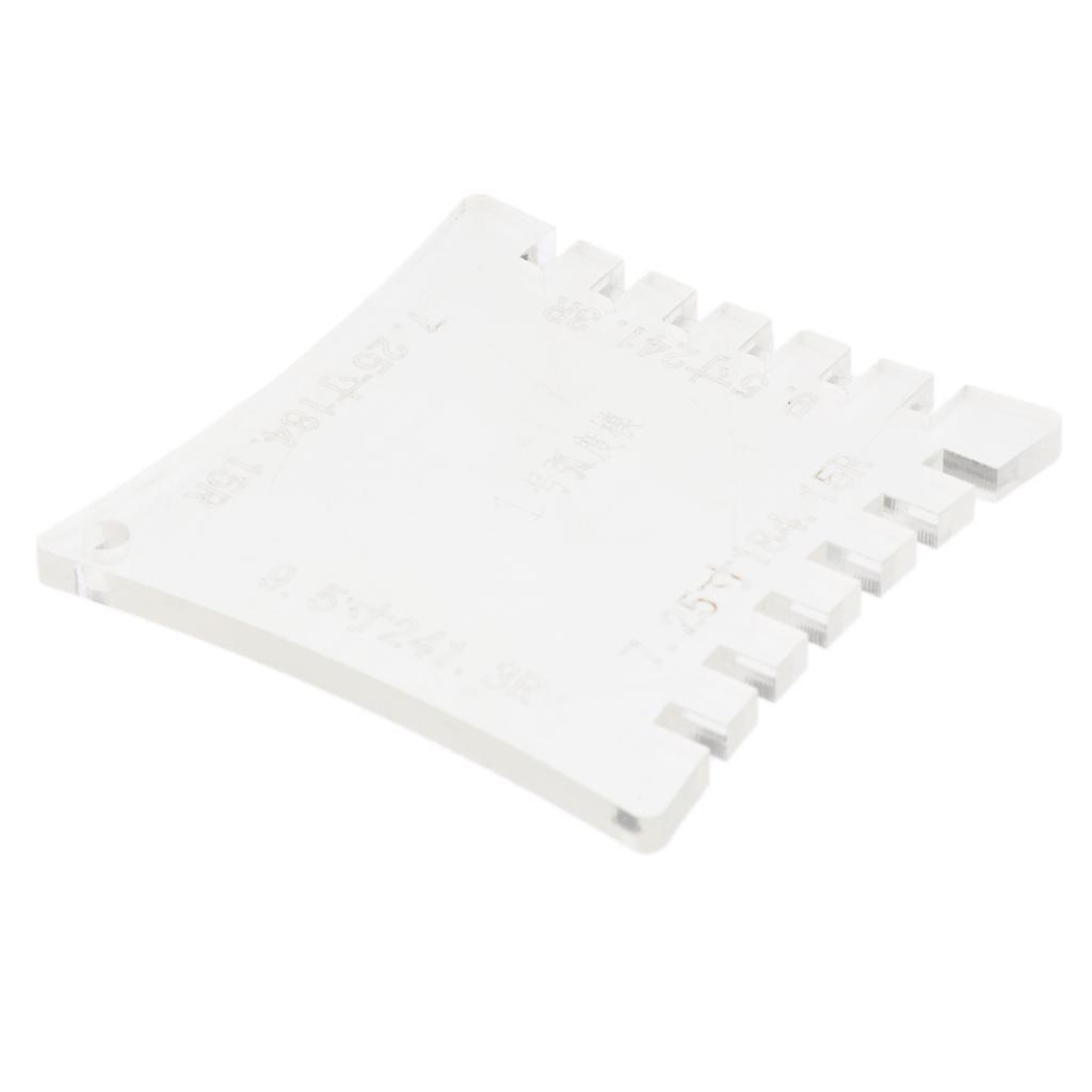 Acrylic Guitar Fretboard Ruler String Action  Gauge 7.25-9.5inch