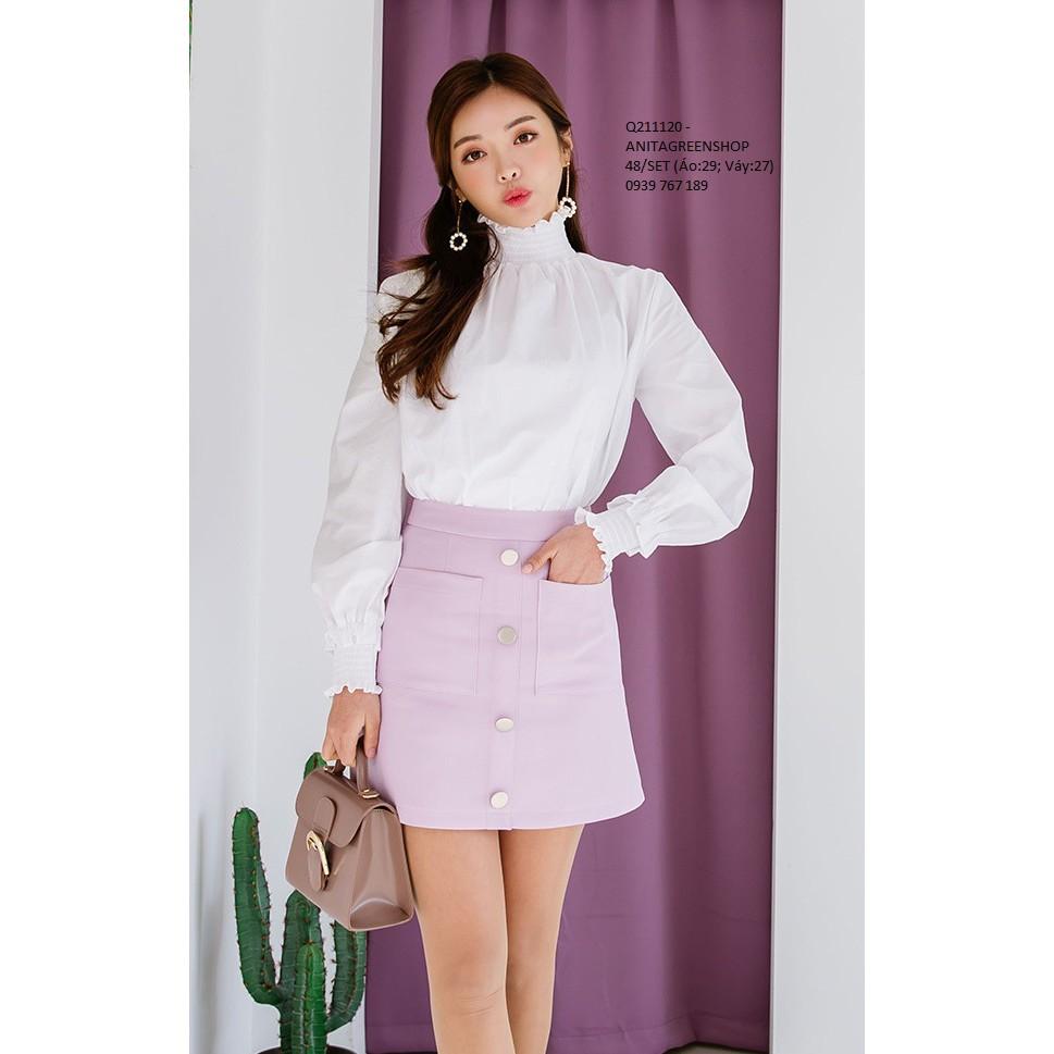 Q211120 SET ÁO VÀ CHÂN VÁY CÔNG SỞ