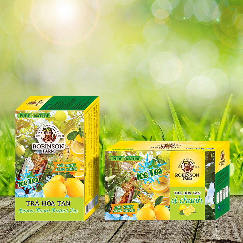 Trà Ice Tea vị Chanh - Robinson Farm - 18 gói x 15g