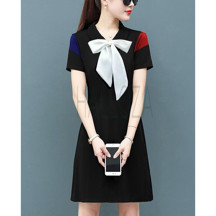 Đầm đen nơ bigsize cho người mập