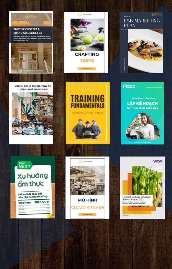 E-Voucher - TRỌN BỘ 45 EBOOK NGÀNH F&B - Ebook kinh doanh quán ăn, nhà hàng, quán cà phê
