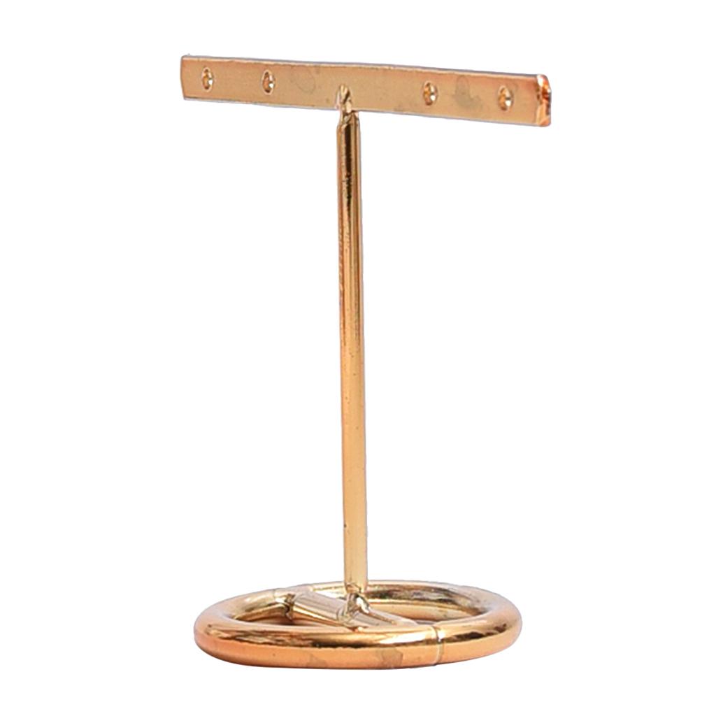 4 Holes T-bar Jewelry Display Rack Stand Holder Organizer Showcase