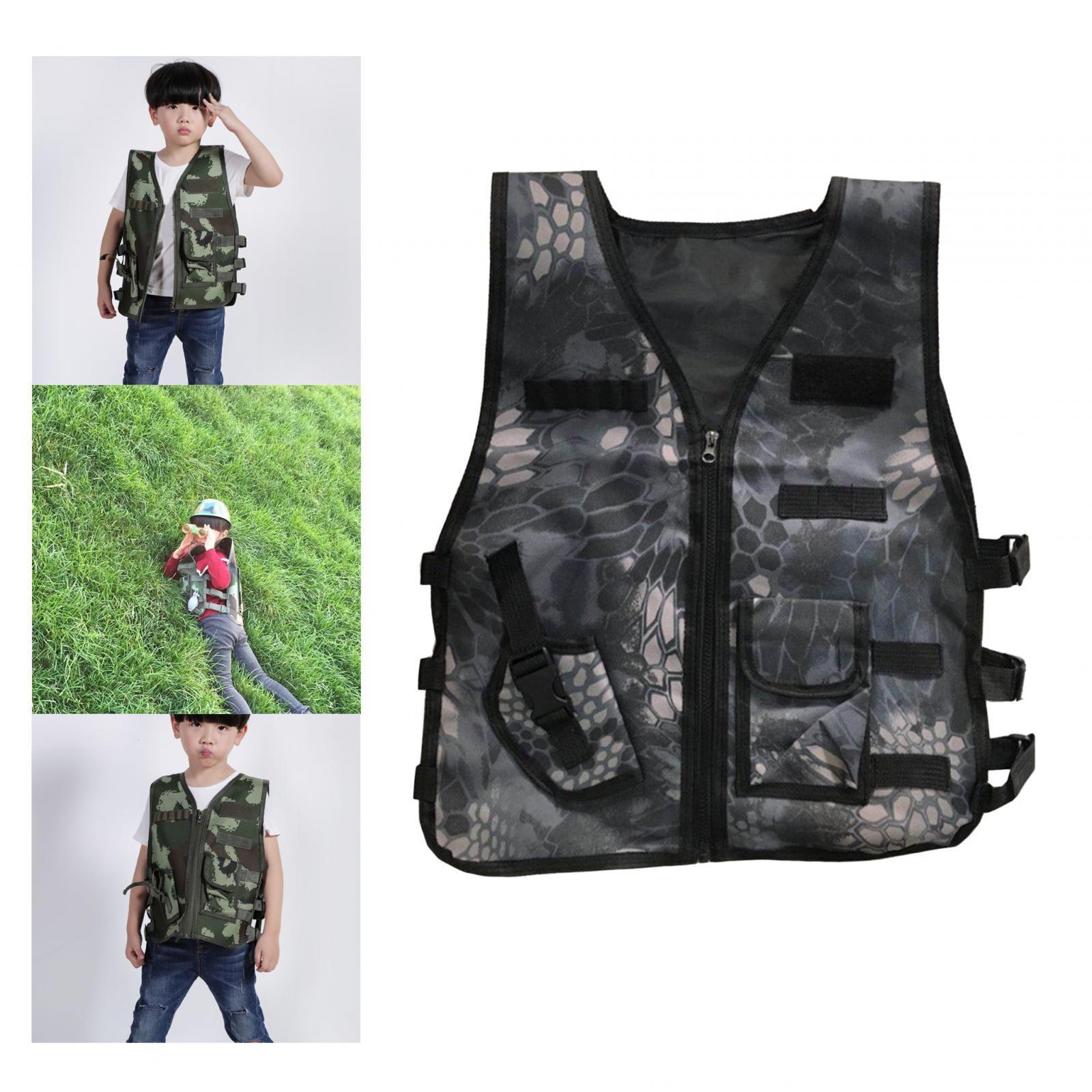 Children Outdoor Vest Breathable Kids Cargo Vest for Role Play