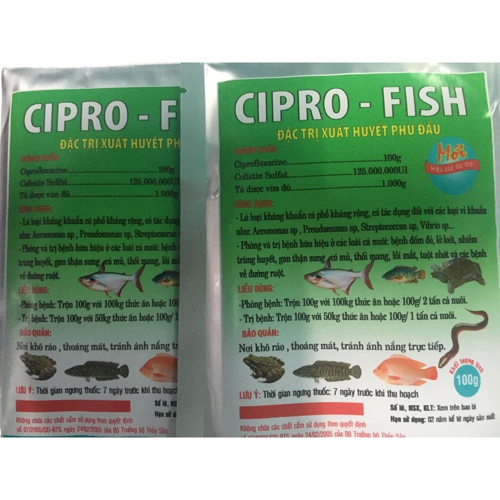 Combo 10 gói Ciprofish dùng cho cá, lươn và các loài thủy sản