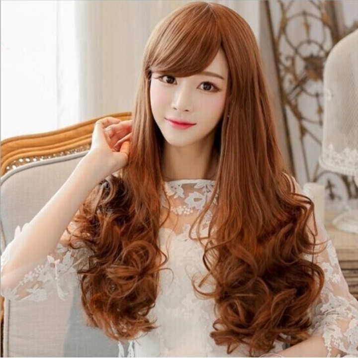 Tóc giả nữ hàn quốc tặng kèm lưới TT43