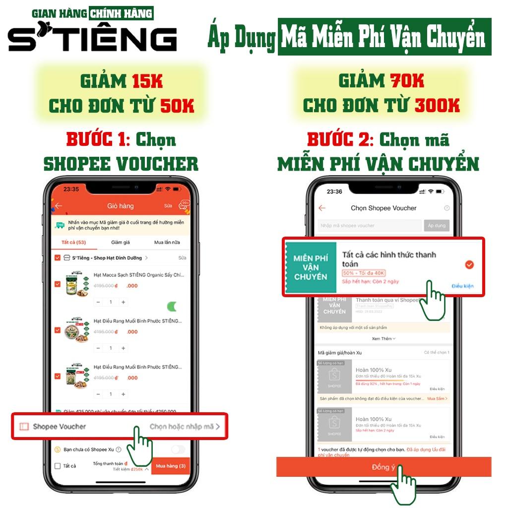 Hạt Dẻ Cười Mỹ Không Tẫy Trắng Không Chất Bảo Quản STIENG