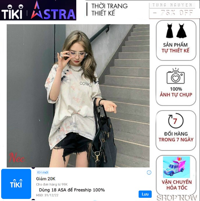 Áo thun Kiểu - áo COTTON From rộng Phối Màu Dài Ép Nhiệt Cao Cấp KX7