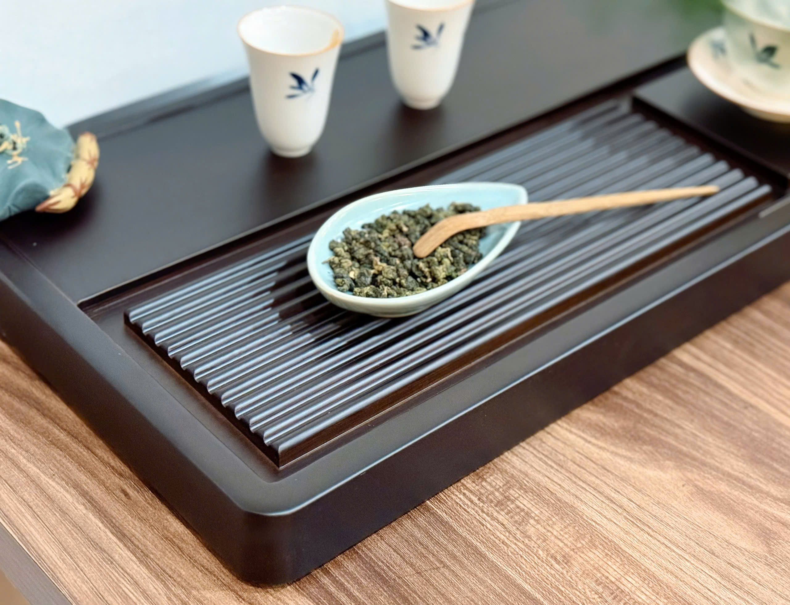 KHAY TRÀ GỖ NGUYÊN KHỐI NHỎ GỌN - TIỆN LỢI - BỀN BỈ - KÍCH THƯỚC 50x28x4CM - WOOD TEA TRAY